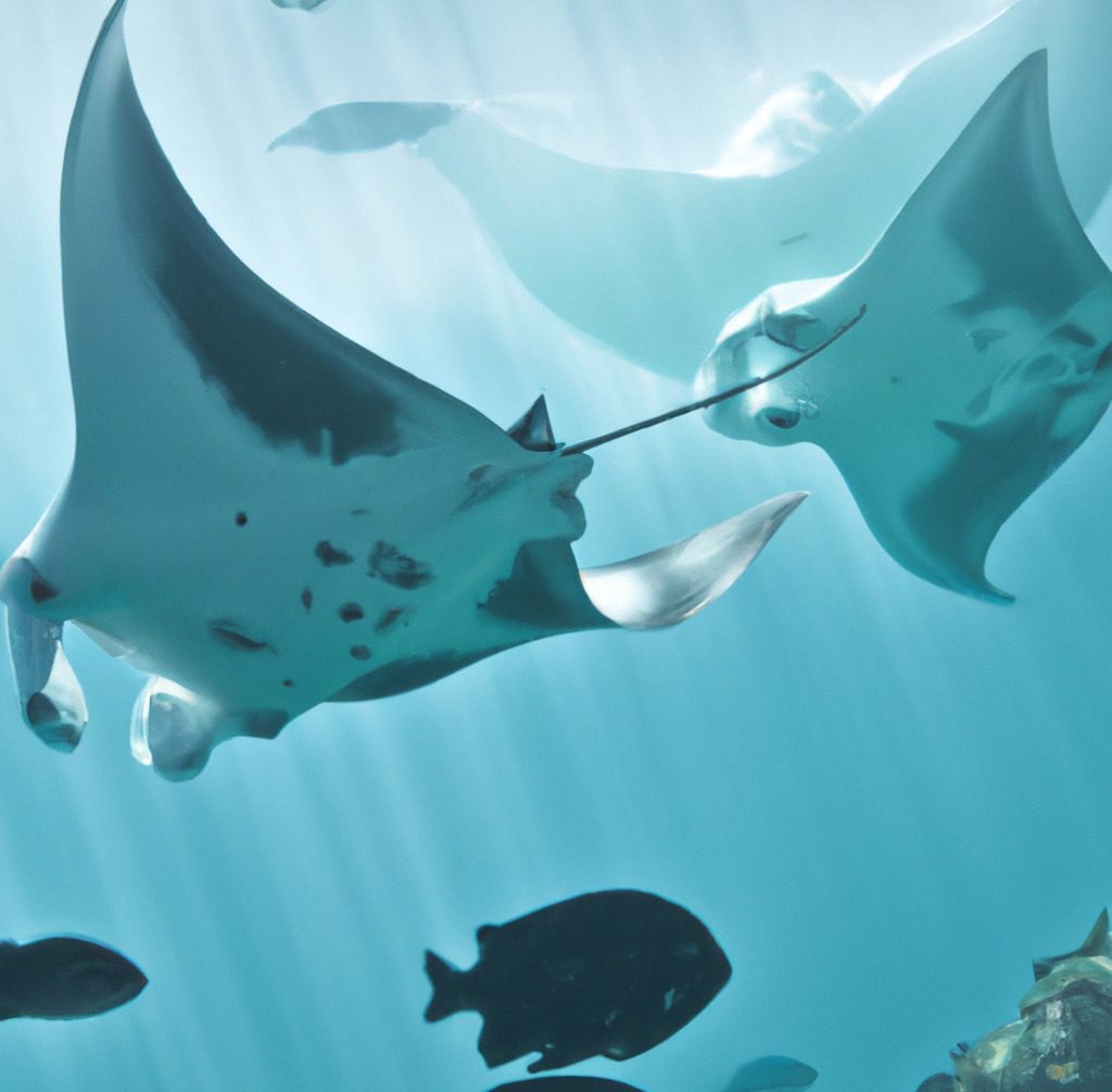 manta rays and stingrays