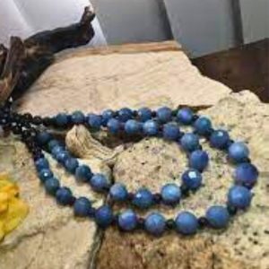 Dumortierite necklace