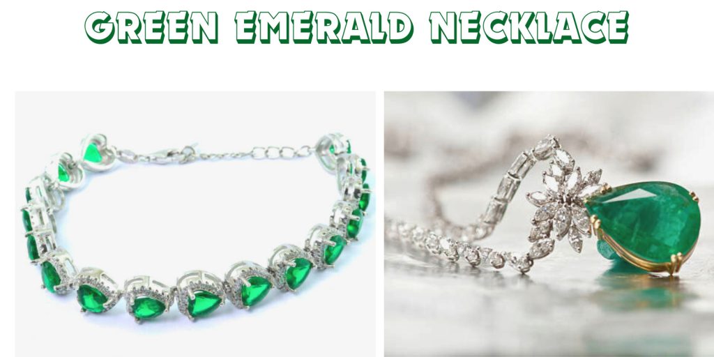 green emerald necklaces