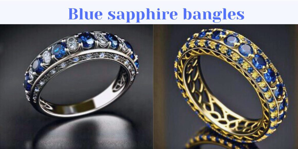 Blue sapphire bangles