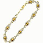 yellow topaz bracelet