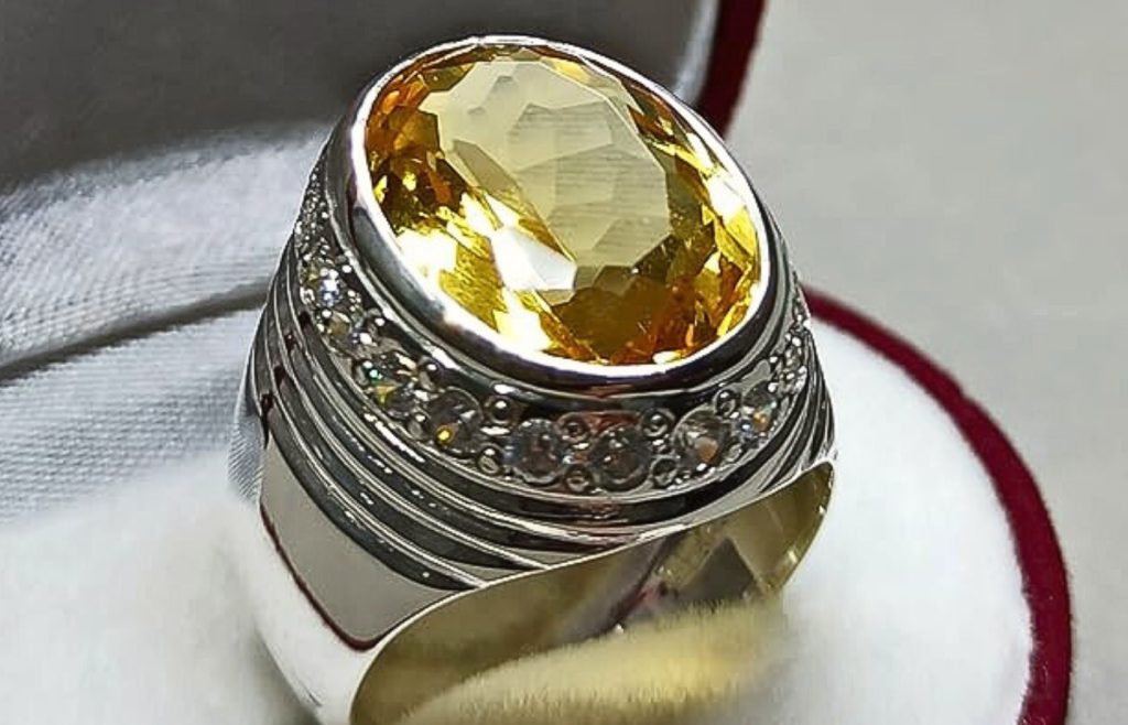 Natural & Genuine Yellow Topaz Premium Ring