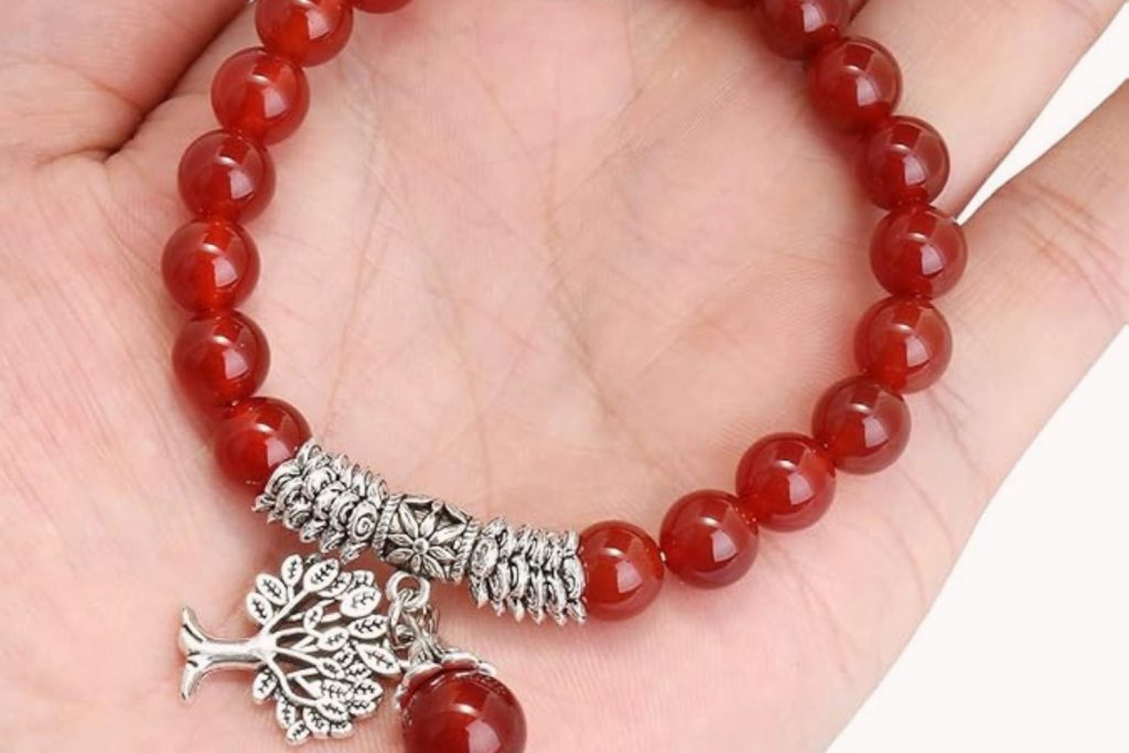 coral stone beads bracelets