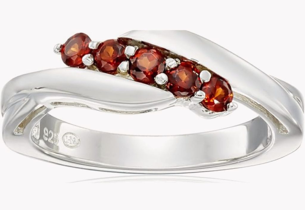 red stone ring